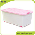Caja de almacenamiento plástica colorida de los PP del hogar colorido grande del nuevo diseño para el hogar